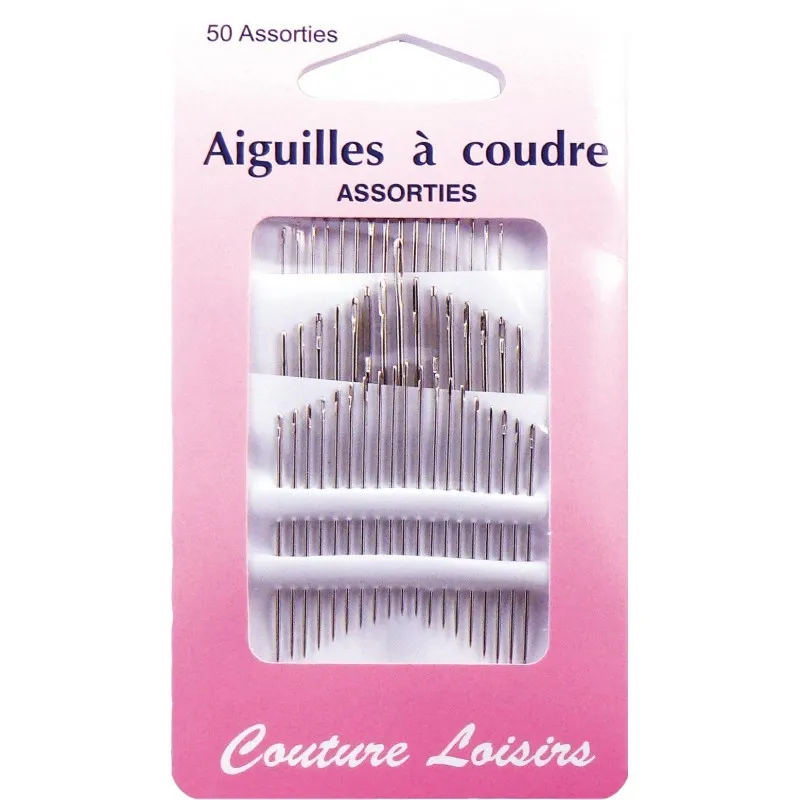 Aiguilles à coudre ménage  assortis X50 - Couture loisirs