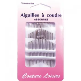 Aiguilles à coudre ménage  assortis X50 - Couture loisirs