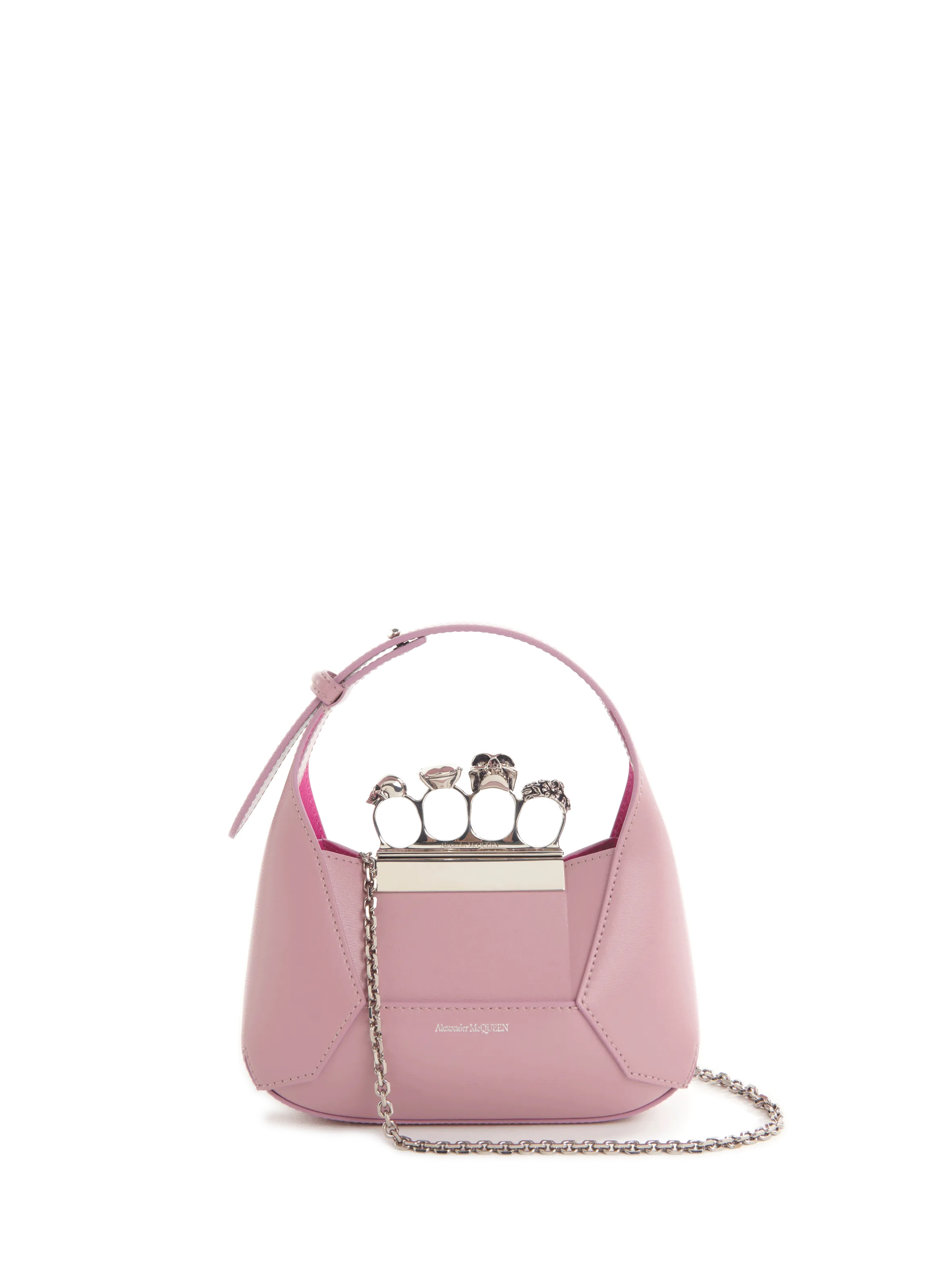 ALEXANDER MCQUEEN  Mini sac besace en cuir - Rose