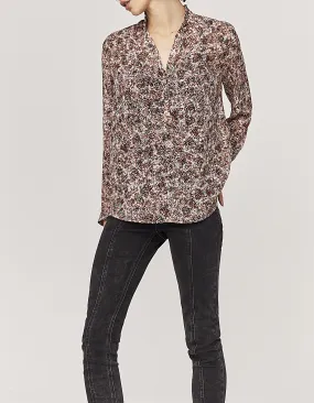 Blouse en voile recyclé imprimé papillons femme