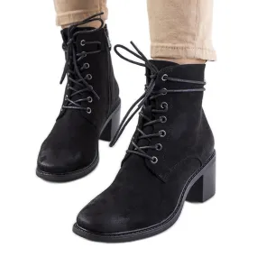 Bottines Sanlow noires le noir