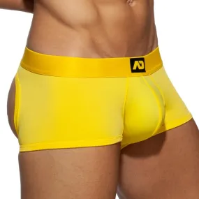 Boxer Bottomless Fetish - jaune - AD Fétish : vente shorty boxers h...