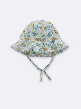 Capeline Fille en tissu Liberty