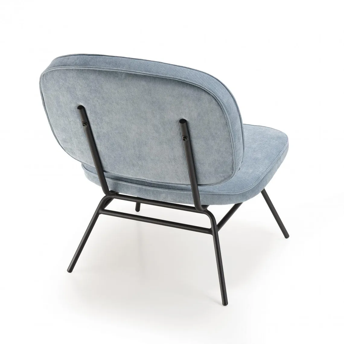 Chaise en velours côtelé bleu clair | 3 Suisses