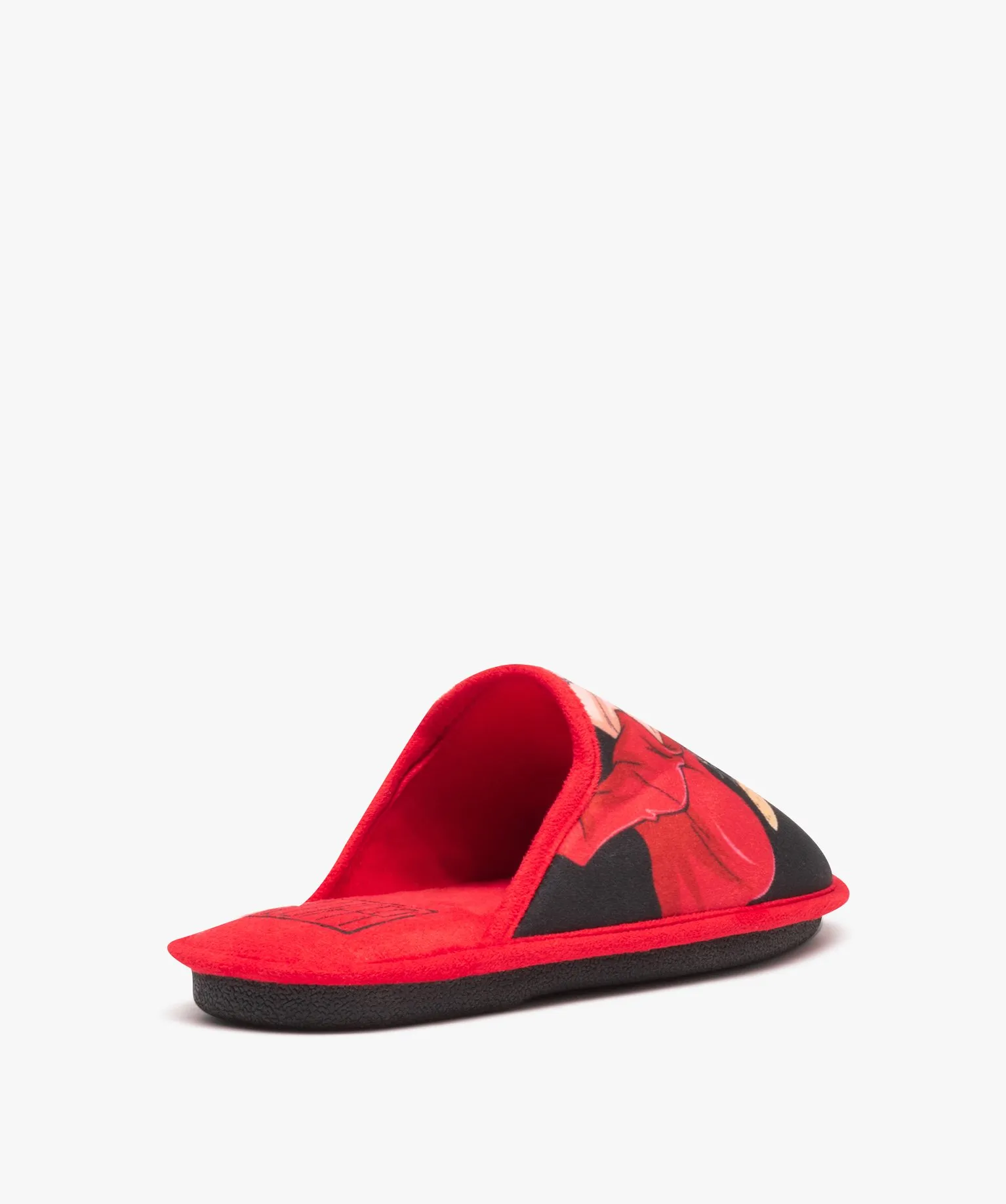 chaussons homme mules plates en velours - one piece rouge standard