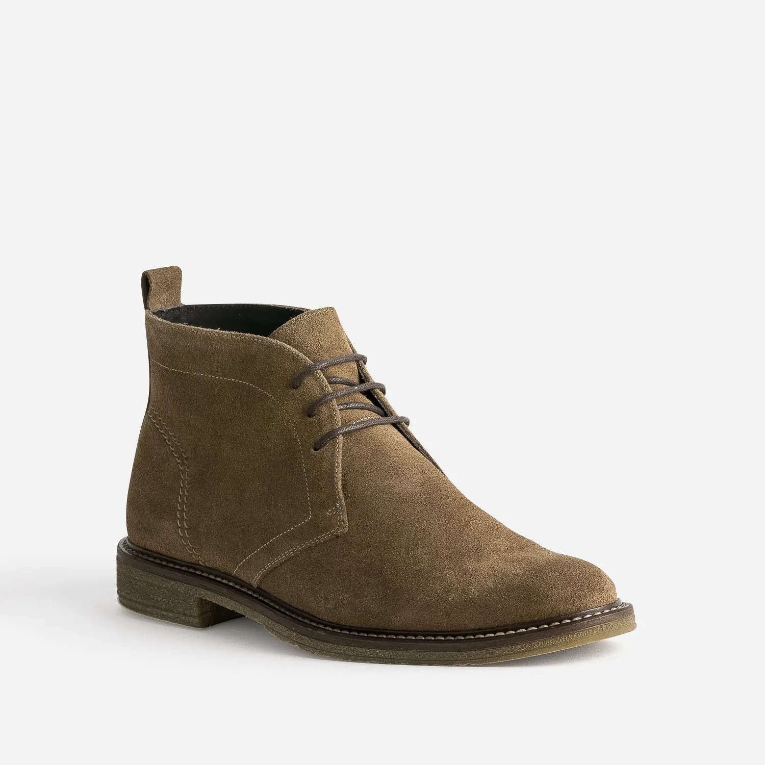 Desert Boots camel en cuir velours - Boots Homme | ERAM