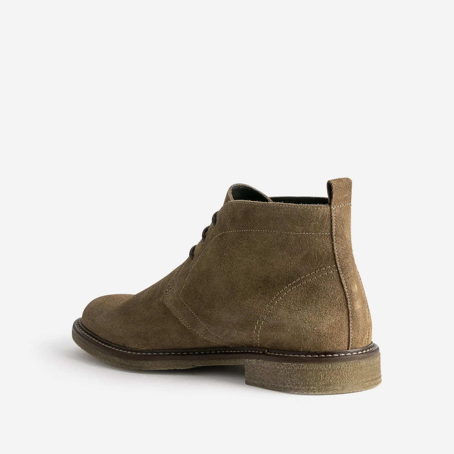 Desert Boots camel en cuir velours - Boots Homme | ERAM