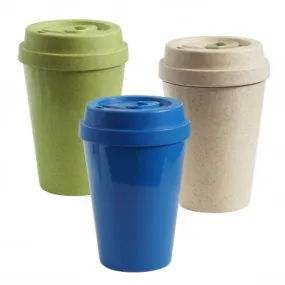 Mug anti-fuites personnalisé en paille de blé et polypropylène - 300ml - DRINKSAF