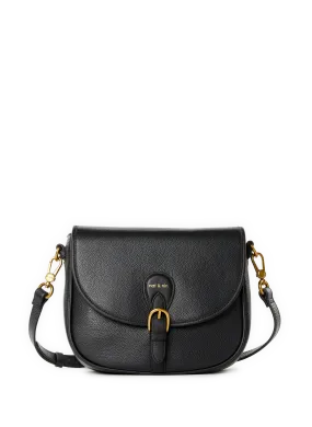 NAT & NIN  Sac besace en cuir Olivia - Noir