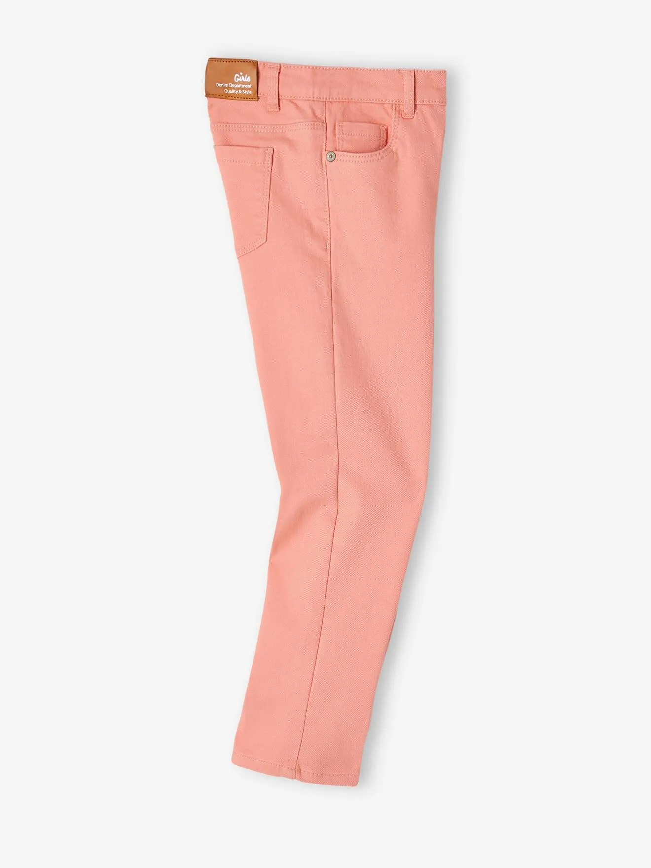 Pantalon Mom MorphologiK Large fille pêche - Vertbaudet