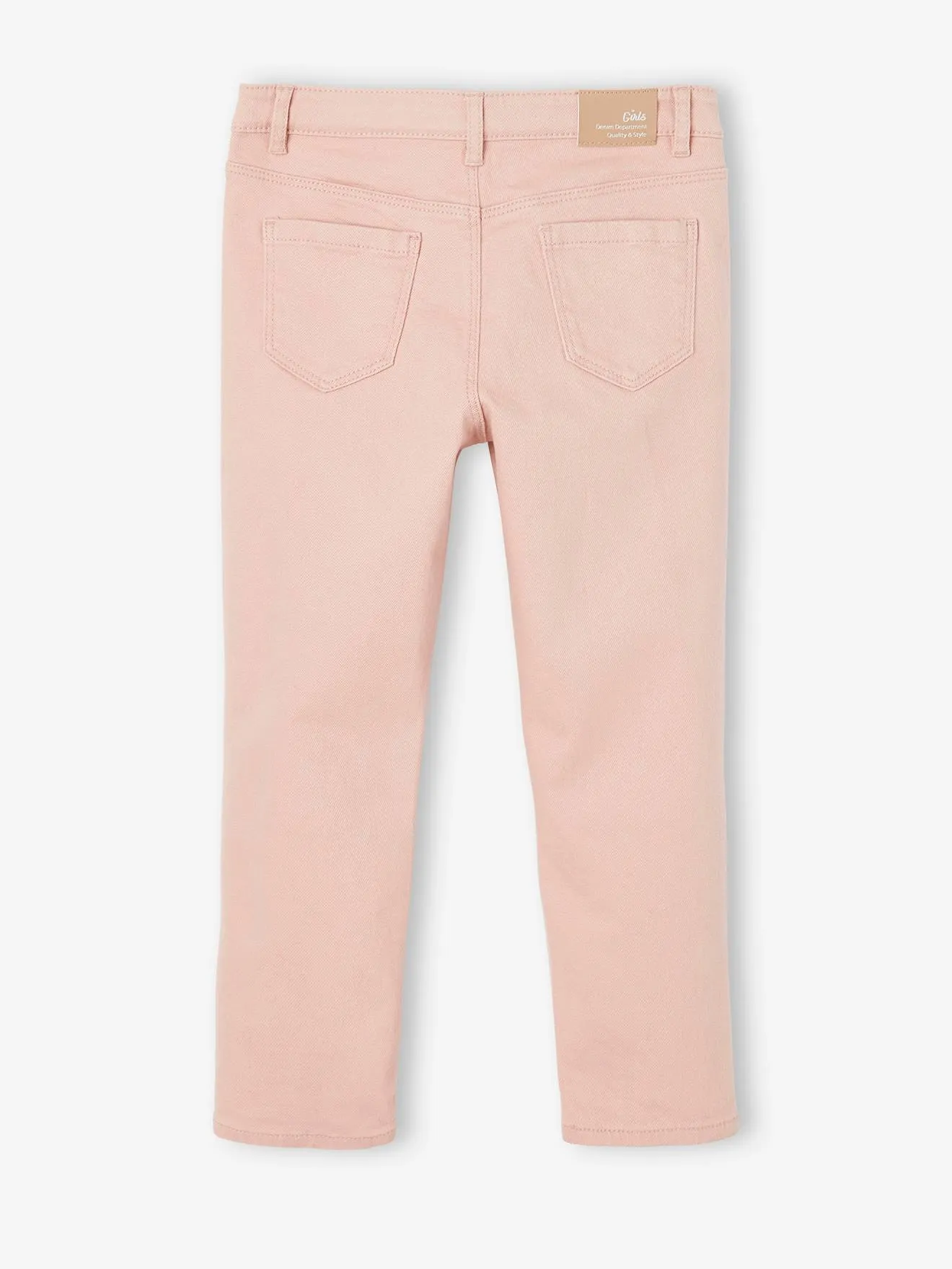 Pantalon Mom MorphologiK Large fille pêche - Vertbaudet