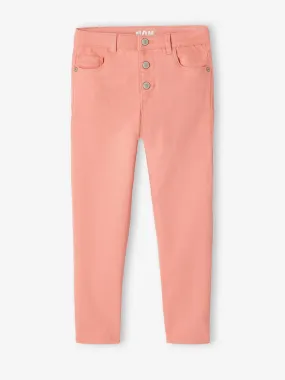 Pantalon Mom MorphologiK Large fille pêche - Vertbaudet