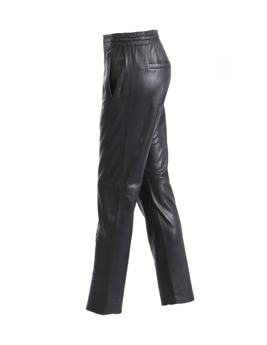 Pantalon Oakwood Gift en cuir ref_50426 Noir