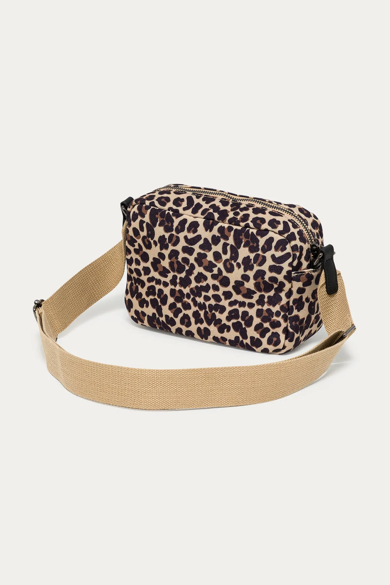 Sac besace léopard Femme - Imprimé camel