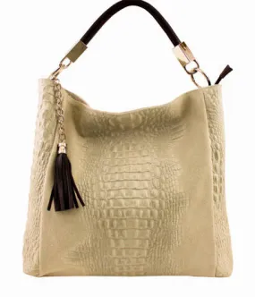 Sac cuir femme vachette taupe