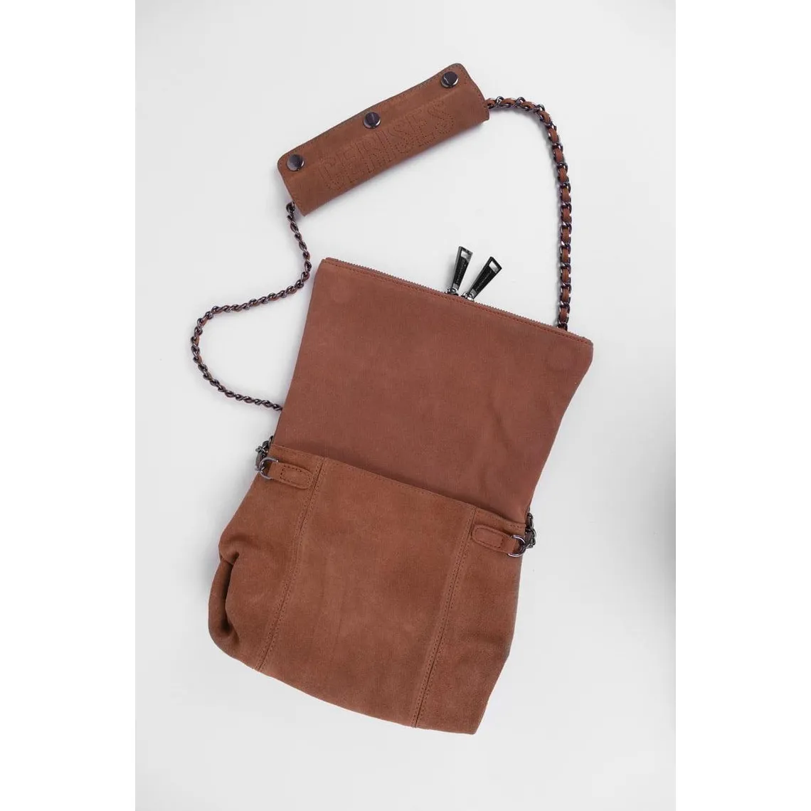 Sac en cuir LETER Molly marron | 3 Suisses