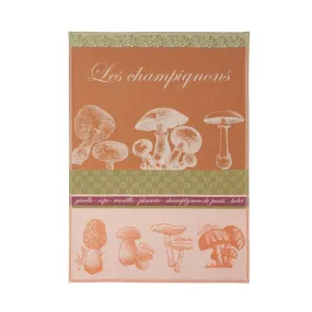 Torchon imprimé en jacquard de coton, CHAMPIGNONS Orange | 3 Suisses