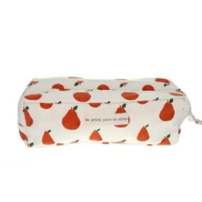 Trousse double zip - poire argile Jolie saison - Le petit Souk