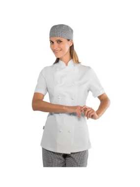 Veste blanche de cuisine Lady Chef 100% coton