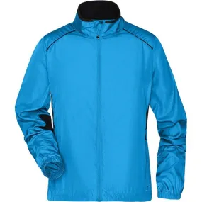 veste légère running jogging JN475 - bleu atlantique - femme - course à pied 