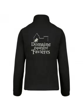 Veste micropolaire femme zippée du Domaine équestre de Favières