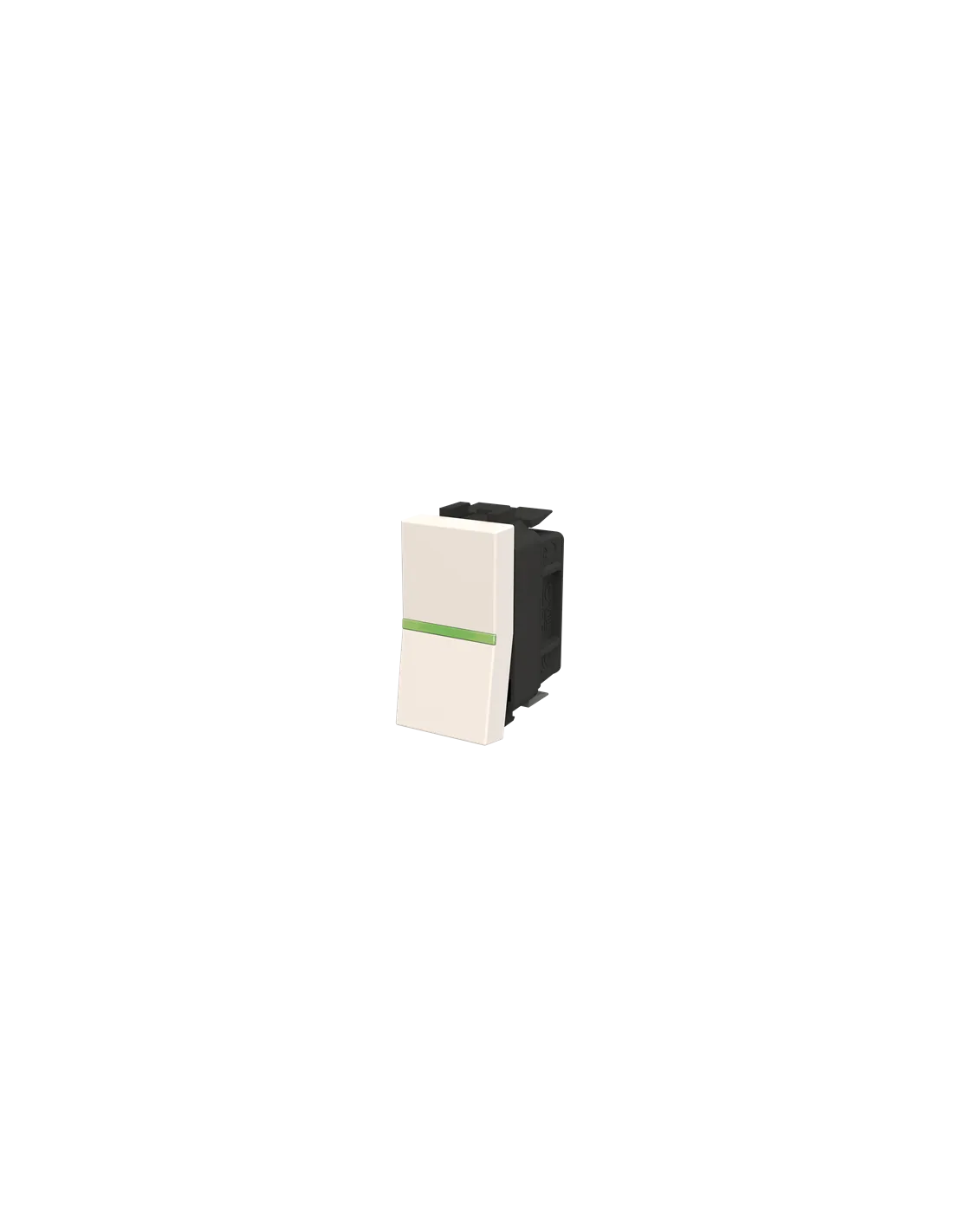 Zenit Poussoir No Voyant Temoin Blanc 1 Module 2CLA210450N1101 ABB N2104.5BL